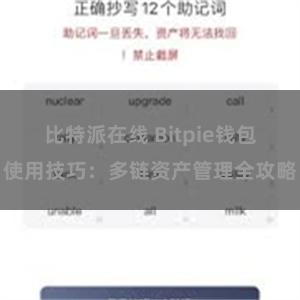 比特派在线 Bitpie钱包使用技巧：多链资产管理全攻略