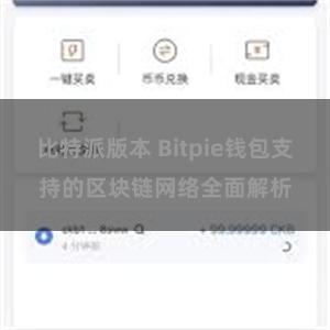 比特派版本 Bitpie钱包支持的区块链网络全面解析