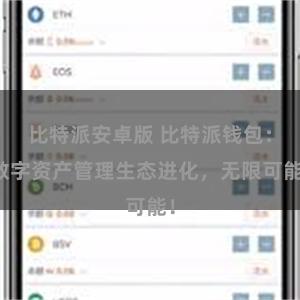 比特派安卓版 比特派钱包：数字资产管理生态进化，无限可能！