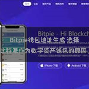 Bitpie钱包地址生成 选择比特派作为数字资产钱包的原因。