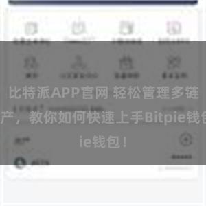 比特派APP官网 轻松管理多链资产，教你如何快速上手Bitpie钱包！