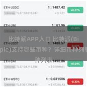 比特派APP入口 比特派(Bitpie)支持哪些币种？详细币种列表