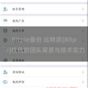 Bitpie备份 比特派(Bitpie)钱包的团队背景与技术实力