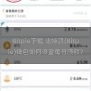 Bitpie下载 比特派(Bitpie)钱包如何设置每日限额？