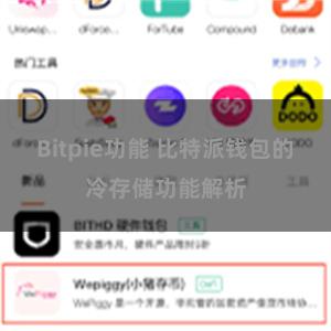 Bitpie功能 比特派钱包的冷存储功能解析