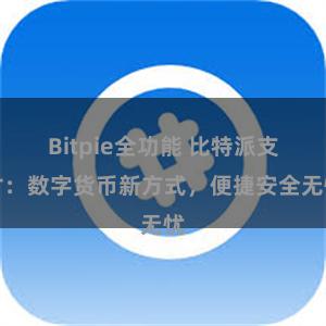 Bitpie全功能 比特派支付：数字货币新方式，便捷安全无忧