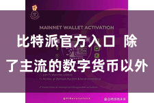 比特派官方入口  除了主流的数字货币以外