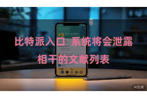 比特派入口  系统将会泄露相干的文献列表